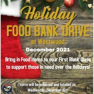 holiday food bank drive poster