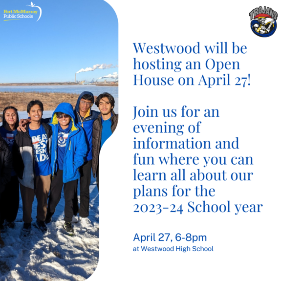 Open house on April 27 from 6-8pm
